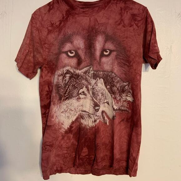 Wolf bleach tie dye tee! Great graphic! - Picture 1 of 4